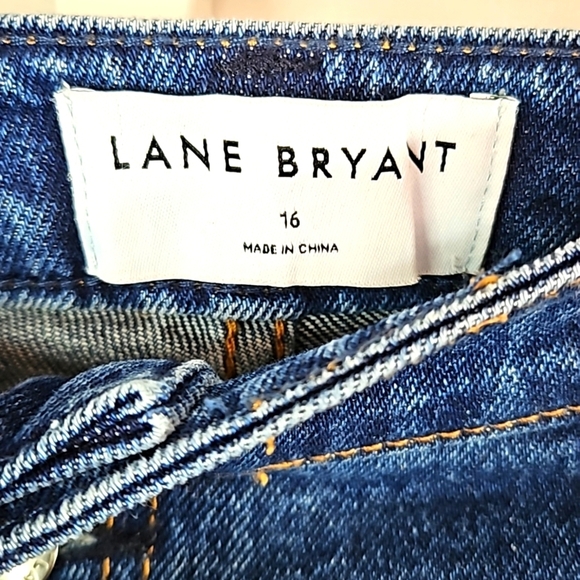 Lane Bryant Plus Size Signature Fit High- Rise Girlfriend Straight Jean Sz 16 - Picture 4 of 7